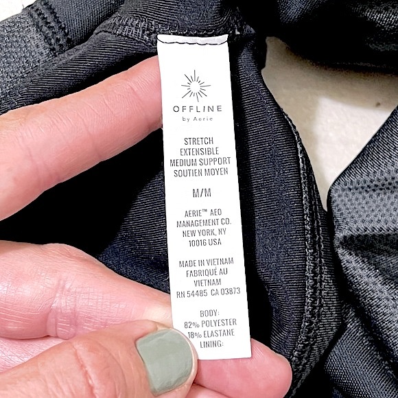 AERIE (NWOT) โข Offline Camo Sports Bra with Back Cutout โข Size Medium - Picture 9 of 11